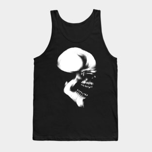 Sketch Devil Skull Tattoo Style Design Drawing Art Graphic Tank Top